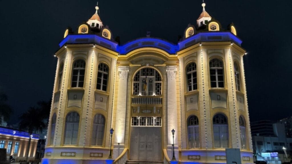 iluminação cênica Itajaí,prêmio nacional,centro histórico Itajaí