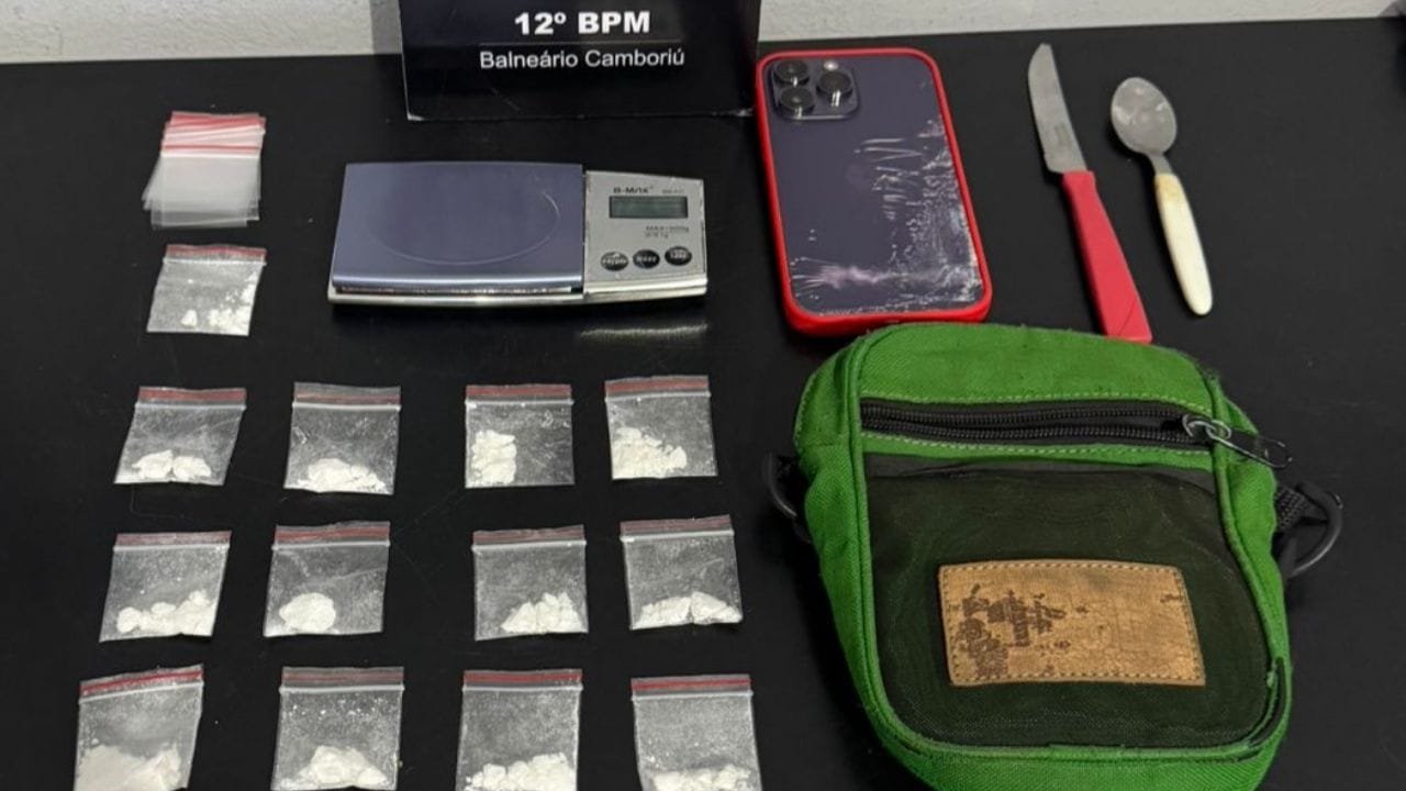 tráfico Balneário Camboriú,12º BPM,prisão por tráfico