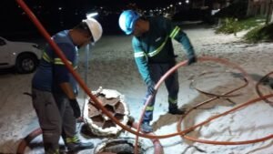Plano Verão Bombinhas,limpeza de esgoto,manutenção preventiva água,RHO sistema hidráulico,saneamento básico SC,temporada 2025/2026