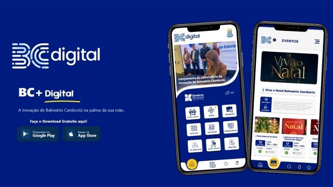 BC Digital Balneário Camboriú,aplicativo da prefeitura,serviços municipais online,transformação digital BC