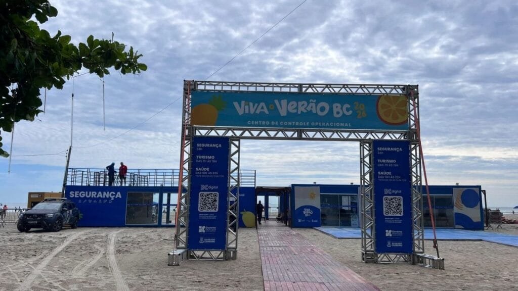 CCO Balneário Camboriú,segurança Praia Central,controle operacional verão,turismo Balneário Camboriú