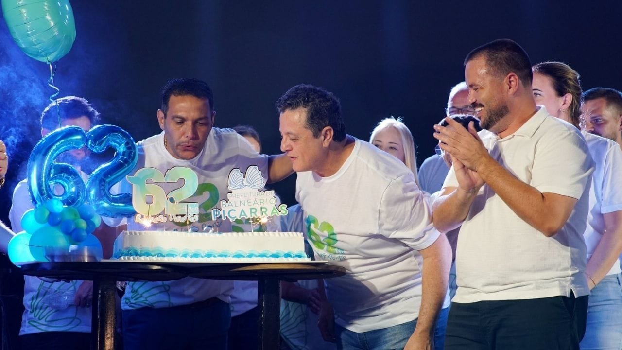 62 anos de Balneário Piçarras,festa de aniversário de Piçarras,Prefeitura de Balneário Piçarras,eventos culturais SC