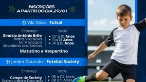 Porto Belo,escolinhas de futebol Porto Belo,escolinhas de futsal Porto Belo,Fundação Municipal de Esportes de Porto Belo,esporte de base Porto Belo,inscrições escolinhas Porto Belo 2026,futebol society Porto Belo,futsal Vila Nova Porto Belo,esporte gratuito Porto Belo,crianças e adolescentes Porto Belo,atividades esportivas Santa Catarina,formação esportiva infantil,esporte educacional,Governo de Porto Belo,FME Porto Belo