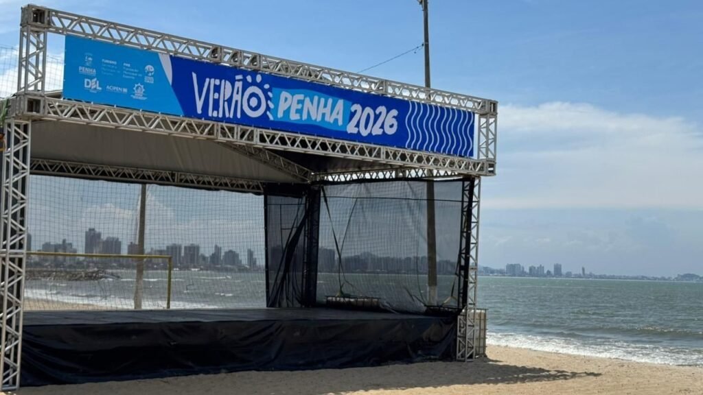 Arena Verão Penha,programação de verão em Penha,eventos na Praia Alegre,lazer em Penha
