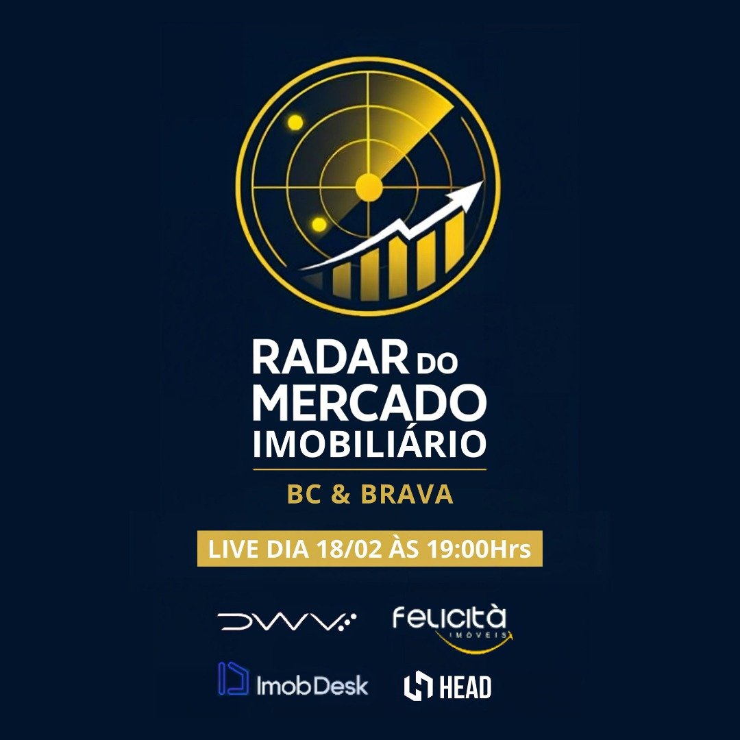 Live Exclusiva no Dia 18/02 às 19h. Revelando os números recordes do Mercado Imobiliário em Balneário Camboriú e Praia Brava