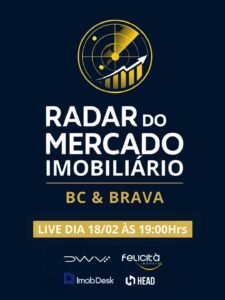 Live Exclusiva no Dia 18/02 às 19h. Revelando os números recordes do Mercado Imobiliário em Balneário Camboriú e Praia Brava