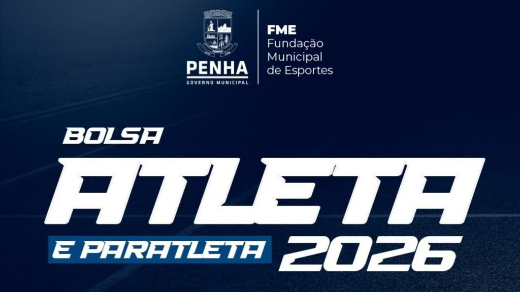 Bolsa Atleta Penha,Bolsa Paratleta Penha,Fundação Municipal de Esportes de Penha,edital Bolsa Atleta 2026,esporte em Penha,atletas de Penha SC,paratletas de Penha,incentivo ao esporte Santa Catarina,apoio financeiro a atletas,esporte municipal SC,competições esportivas oficiais,políticas públicas esportivas,Prefeitura de Penha esporte,programas esportivos municipais,esporte de rendimento Penha