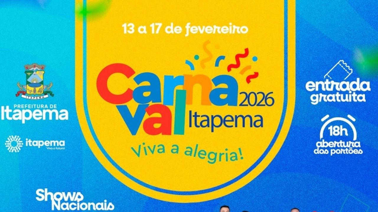 Carnaval de Itapema 2026,Arena Viva Verão Itapema,programação Carnaval Itapema,shows Carnaval Itapema,Prefeitura de Itapema Carnaval,Carnaval gratuito em Itapema,Carnaval Meia Praia,Guilherme & Benuto em Itapema,Munhoz & Mariano Itapema,Maskavo Itapema,Carnaval Infantil Itapema,Carnaval da Pessoa Idosa Itapema,eventos em Itapema fevereiro,turismo em Itapema Carnaval,Carnaval Santa Catarina litoral