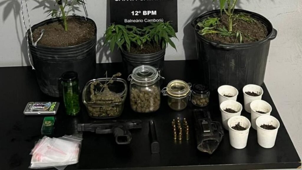Polícia Militar Santa Catarina,12º BPM,prisões por tráfico de drogas,porte ilegal de arma,apreensão de drogas Balneário Camboriú,apreensão de drogas Camboriú,operações policiais SC,munições apreendidas,entorpecentes apreendidos,distribuição de drogas SC,jovens presos por tráfico,armas de fogo apreendidas,denúncias PMSC,segurança em Balneário Camboriú,combate ao tráfico de drogas SC,Polícia Militar operações,PMSC cidadão