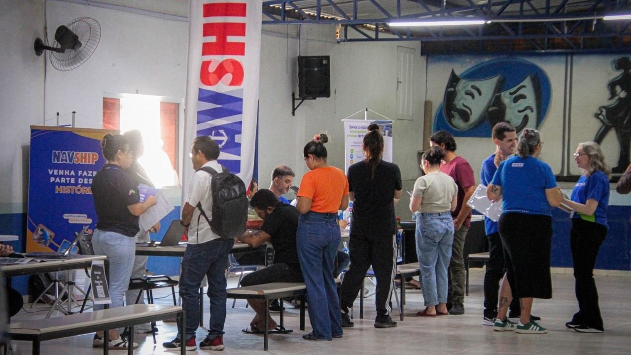 feirão de empregos Navegantes,Navship vagas 2026,mais de 500 vagas Navegantes,empregos setor naval Santa Catarina,Prefeitura de Navegantes empregos,vagas de soldador Navegantes,vagas ajudante de produção SC,montador setor naval Navegantes,oportunidade de trabalho em Navegantes,mercado de trabalho Santa Catarina,evento de empregos Navegantes 2026,feirão Navship bairro São Paulo,empregos indústria naval SC,vagas imediatas Navegantes,recolocação profissional em Navegantes