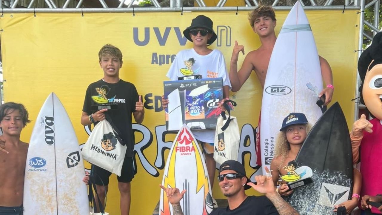 Itapema,Kaleb Henrique surfista,Medininha Surf Day,título Sub-14 surf,surf em Itapema,atleta de Itapema,competição de surf em Guarapari,Praia de Setiba,surf de base Brasil,jovem promessa do surf,Prefeitura de Itapema esporte,Secretaria de Esportes de Itapema,surf catarinense,campeão Sub-14 surf,destaque esportivo Itapema