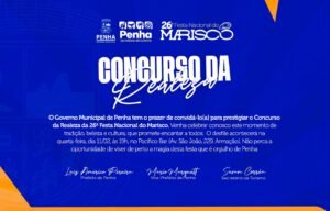 Festa Nacional do Marisco,Concurso da Realeza,Festa do Marisco em Penha,eventos em Penha SC,turismo em Santa Catarina,cultura de Penha,Rainha da Festa do Marisco,Princesas da Festa do Marisco,eventos culturais em Santa Catarina,Kartódromo Internacional Beto Carrero,programação Festa do Marisco 2026,atrações culturais Penha,turismo gastronômico Santa Catarina,festas tradicionais catarinenses,eventos regionais SC
