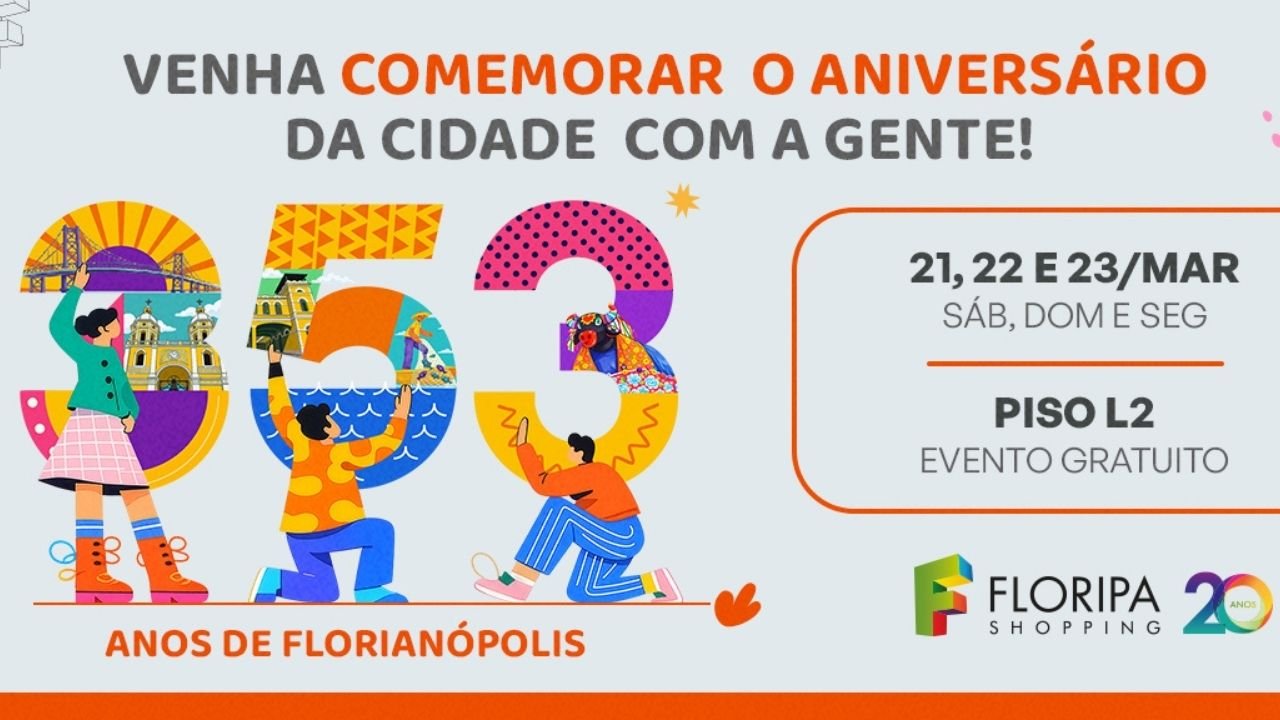 Floripa Shopping programação,aniversário de Florianópolis 353 anos,eventos culturais Florianópolis,oficinas infantis Floripa Shopping,Boi de Mamão Florianópolis,turismo Florianópolis SC,cultura catarinense eventos,programação gratuita Florianópolis,atividades para crianças Floripa,lazer em Florianópolis,eventos família SC,shopping Florianópolis eventos,cultura local Ilha da Magia,entretenimento infantil SC,turismo cultural Florianópolis