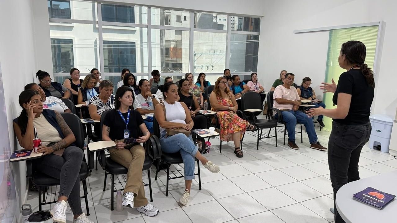 tuberculose Itapema,capacitação saúde Itapema,Secretaria de Saúde Itapema treinamento,atenção básica tuberculose Brasil,combate tuberculose SUS,agentes comunitários saúde treinamento,prevenção tuberculose Santa Catarina,sintomas tuberculose identificação,tratamento tuberculose gratuito SUS,saúde pública Itapema ações,campanha tuberculose 2026 Brasil,infecção latente tuberculose ILTB,controle tuberculose atenção básica,capacitação profissionais saúde Brasil,combate doenças infecciosas município