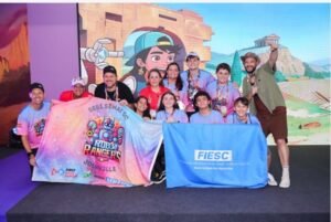 robótica escolar Joinville,Escola SESI Moinho Joinville,torneio internacional de robótica,FIRST LEGO League FLL,estudantes de Joinville robótica,Festival SESI de Educação 2026,competição de robótica Brasil,robótica educacional Santa Catarina,tecnologia nas escolas SESI,inovação educação Joinville SC,competição robótica Estados Unidos Geórgia,equipes de robótica SESI,educação STEAM Brasil,estudantes brasileiros robótica internacional,programação e tecnologia estudantes