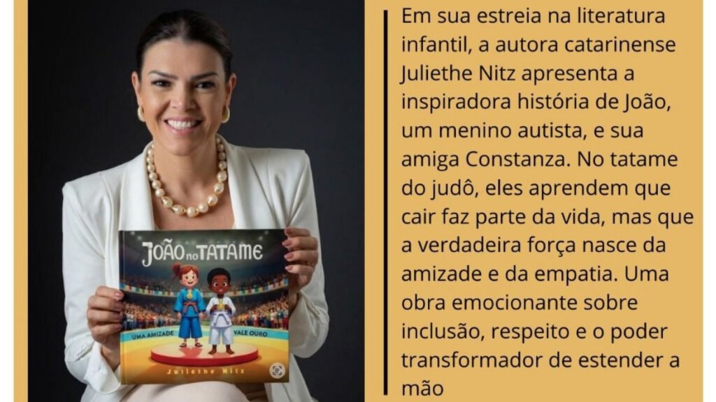 livro infantil Florianópolis lançamento,João no Tatame livro,Biblioteca Pública de Santa Catarina evento,literatura infantil inclusão autismo,evento infantil SC leitura,incentivo à leitura Santa Catarina,livro sobre autismo infantil Brasil,cultura Florianópolis evento infantil,políticas públicas leitura SC,educação infantil inclusão empatia,lançamento livro infantil SC,judô infantil inclusão história,autora catarinense livro infantil,evento cultural Florianópolis hoje,leitura para crianças Santa Catarina
