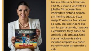 livro infantil Florianópolis lançamento,João no Tatame livro,Biblioteca Pública de Santa Catarina evento,literatura infantil inclusão autismo,evento infantil SC leitura,incentivo à leitura Santa Catarina,livro sobre autismo infantil Brasil,cultura Florianópolis evento infantil,políticas públicas leitura SC,educação infantil inclusão empatia,lançamento livro infantil SC,judô infantil inclusão história,autora catarinense livro infantil,evento cultural Florianópolis hoje,leitura para crianças Santa Catarina
