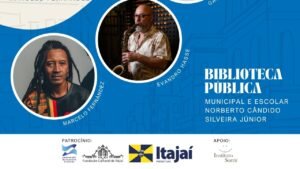 Chorinho na Biblioteca Itajaí,evento cultural Itajaí,Dia Nacional do Choro SC,música instrumental brasileira,choro em Santa Catarina,apresentação gratuita Itajaí,cultura em Itajaí SC,eventos biblioteca Itajaí,Gabriel Carneiro violão,show de choro SC,agenda cultural Itajaí,música ao vivo Itajaí,biblioteca pública Itajaí evento,cultura brasileira choro,programação cultural SC