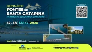 seminário pontes santa catarina 2026,engenharia infraestrutura florianópolis evento,ponte hercílio luz estudo caso,senger sc evento engenharia pontes,crea sc apoio seminário engenharia,inovação infraestrutura pontes brasil,segurança estrutural pontes sc,tecnologias iot drones engenharia,digital twin pontes infraestrutura,manutenção preventiva pontes brasil,gestão ativos infraestrutura sc,evento técnico engenharia florianópolis,profissionais engenharia seminário sc,desenvolvimento infraestrutura santa catarina,preservação patrimônio pontes sc
