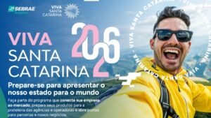 VIVA Santa Catarina 2026,Sebrae SC,turismo de experiência,turismo em Santa Catarina,qualificação em turismo,empreendedorismo turístico,Florianópolis,capacitação para turismo,turismo regional,mercado turístico,ABAV SC,Braztoa,Skyscanner,pequenos negócios turismo,roteiros turísticos,turismo receptivo,turismo catarinense,inteligência artificial no turismo,hospitalidade,marketing turístico