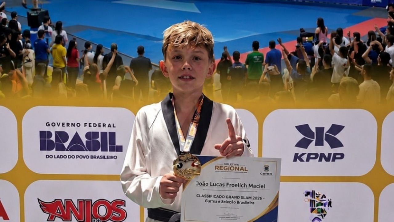 Itapema taekwondo,atleta de Itapema,João Lucas Froelich Maciel,Sul-Brasileiro de Taekwondo,Seletiva Regional Sul 2026,Grand Slam 2026,Seleção Brasileira de Taekwondo,taekwondo em Santa Catarina,esporte em Itapema,medalha de ouro taekwondo,Cascavel Paraná taekwondo,CBTKD 2026,competição de taekwondo no Sul,atleta catarinense taekwondo,esportes em Santa Catarina,vaga Grand Slam Taekwondo,taekwondo brasileiro