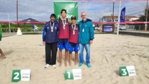 vôlei de praia Navegantes,dupla de Navegantes campeã,JESC 2026,Jogos Escolares de Santa Catarina,ouro no vôlei de praia,esporte escolar em Santa Catarina,Bolsa Atleta Navegantes,atletas de Navegantes,fase regional JESC,competição escolar,Fundação Municipal de Esporte,Fesporte,formação de atletas,esporte juvenil,educação e esporte,campeonato de vôlei de praia,talentos esportivos catarinenses