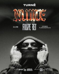 Filipe Ret em Santa Catarina,Filipe Ret Arena Opus,turnê NUME,show Filipe Ret São José,show de rap em Santa Catarina,rap nacional 2026,música urbana brasileira,eventos em Santa Catarina,Arena Opus SC,entretenimento em São José,shows em SC 2026,turnê NUME Filipe Ret,agenda de shows Santa Catarina,cultura urbana brasileira,música contemporânea,Opus Entretenimento,setor musical,grandes shows no Brasil,evento musical em Santa Catarina