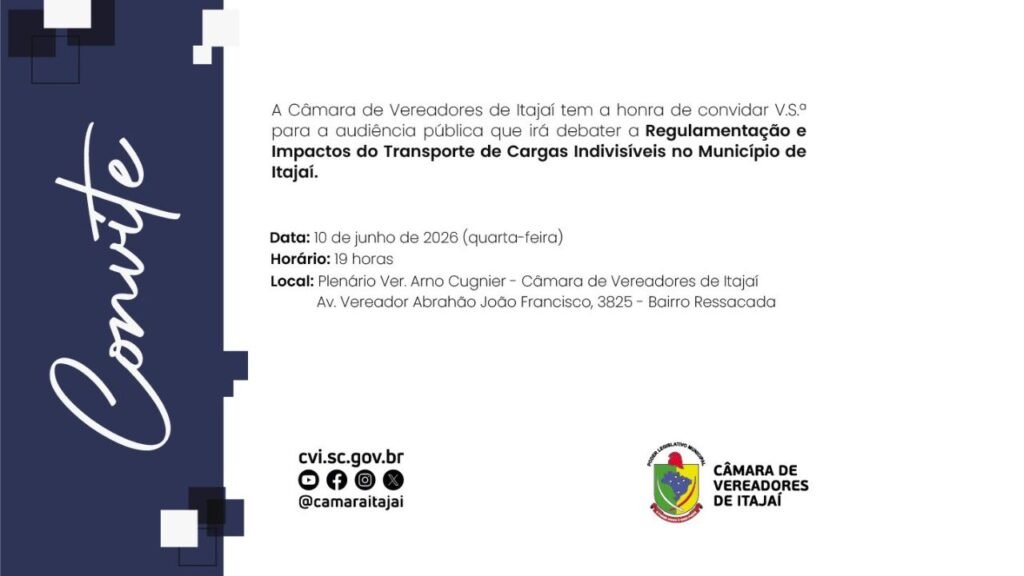 audiência pública em Itajaí,transporte de cargas indivisíveis,Câmara de Vereadores de Itajaí,CVI,cargas indivisíveis,logística em Itajaí,Autoridade Portuária,setor portuário de Itajaí,transporte especial de cargas,infraestrutura logística,economia de Itajaí,audiência sobre transporte,Beto Cunha,cadeia logística,movimentação de cargas,transporte rodoviário de cargas,operações portuárias,desenvolvimento logístico,Santa Catarina logística,transporte de equipamentos pesados