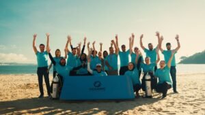 Grupo Oceanic,Praia de Laranjeiras,Balneário Camboriú,limpeza de praia,preservação ambiental,resíduos na praia,poluição marinha,Oceanic Aquarium,educação ambiental,proteção dos oceanos,sustentabilidade em Santa Catarina,mutirão de limpeza,conservação ambiental,lixo nos oceanos,Dia Mundial dos Oceanos,Dia Mundial do Meio Ambiente,turismo sustentável,ecossistemas marinhos,Gotas Fazem um Oceano,ação ambiental em Balneário Camboriú