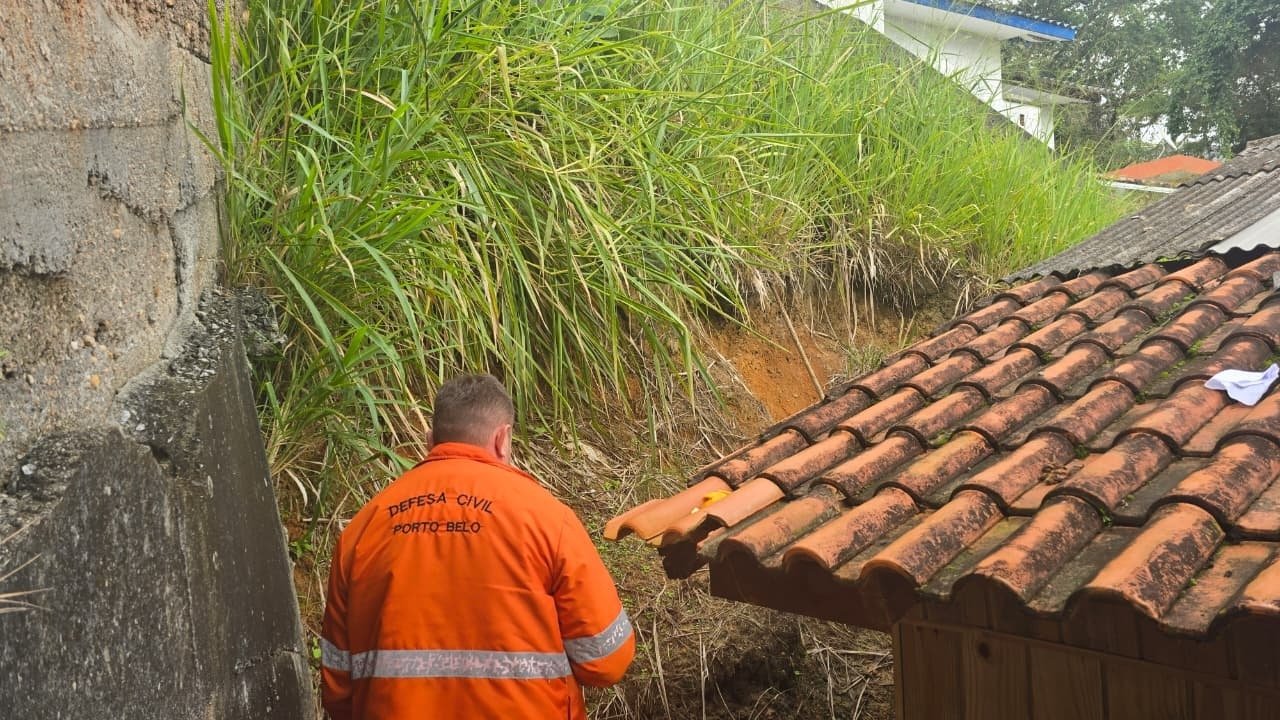 Defesa Civil Porto Belo,muro de contenção Porto Belo,Escola Francisco José Marques,bairro Araçá Porto Belo,obra de contenção,segurança escolar,infraestrutura municipal,obras públicas Porto Belo,Prefeitura de Porto Belo,engenharia municipal,melhorias em escolas,proteção contra riscos,comunidade escolar,infraestrutura em Santa Catarina,prevenção de acidentes