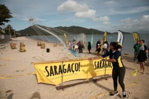 Saragaço Bombinhas,10º Saragaço,pesca artesanal da tainha,festa da tainha em Bombinhas,cultura pesqueira catarinense,eventos em Bombinhas,turismo em Bombinhas,gincana cultural da pesca,ranchos de pesca,tradição da tainha,Praia de Bombinhas,programação Saragaço 2026,festa gratuita Santa Catarina,gastronomia típica,cultura local,comunidades pesqueiras,temporada da tainha,eventos no litoral catarinense,turismo cultural,patrimônio cultural de Bombinhas