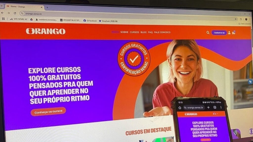 cursos gratuitos Senac,plataforma Orango Senac,cursos online gratuitos,educação profissional online,qualificação profissional,mercado de trabalho,cursos de marketing digital,inteligência artificial Senac,empreendedorismo digital,cursos de design online,cursos de gastronomia,gestão de projetos,formação profissional,novas carreiras,capacitação online