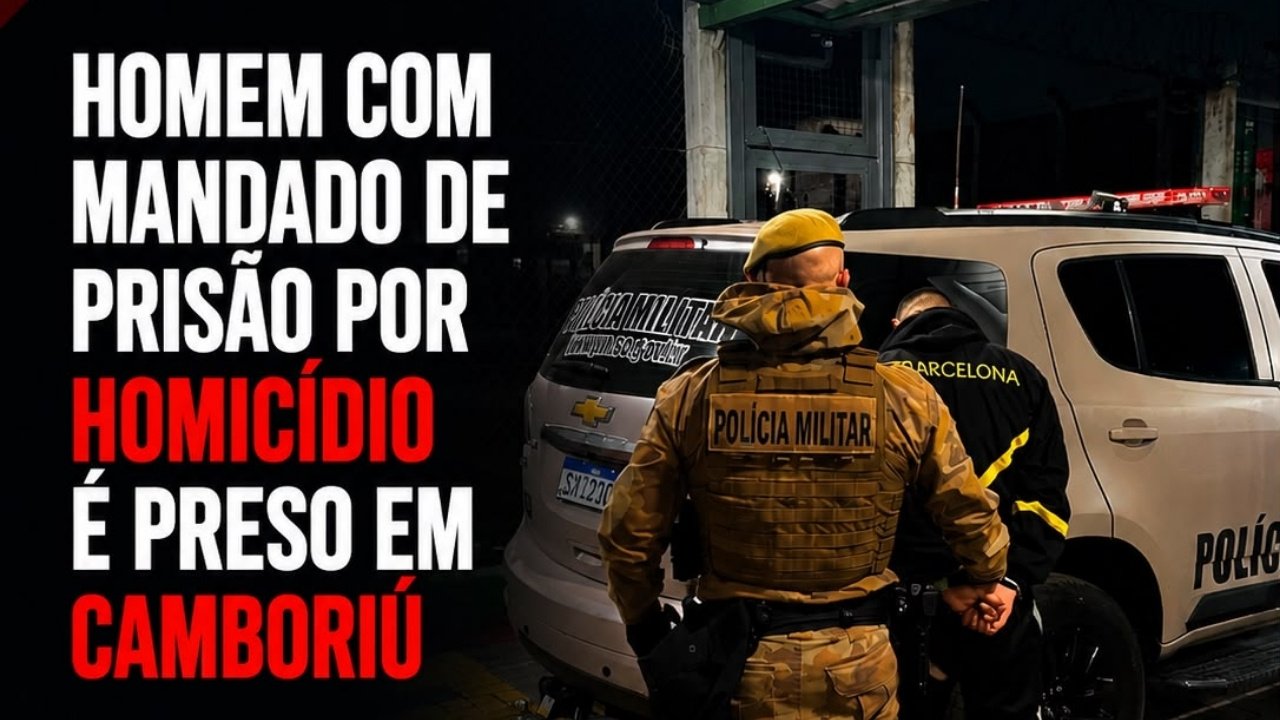 Camboriú,homem preso em Camboriú,Polícia Militar de Santa Catarina,PMSC,mandado de prisão,prisão por homicídio,homicídio,Monte Alegre,Rua Monte Corcovado,Comarca de Camboriú,Complexo Penitenciário do Vale do Itajaí,CPVI,segurança pública,ocorrência policial,Justiça,polícia em Camboriú,operação policial,prisão em Santa Catarina,mandado de prisão em aberto,notícias de Camboriú