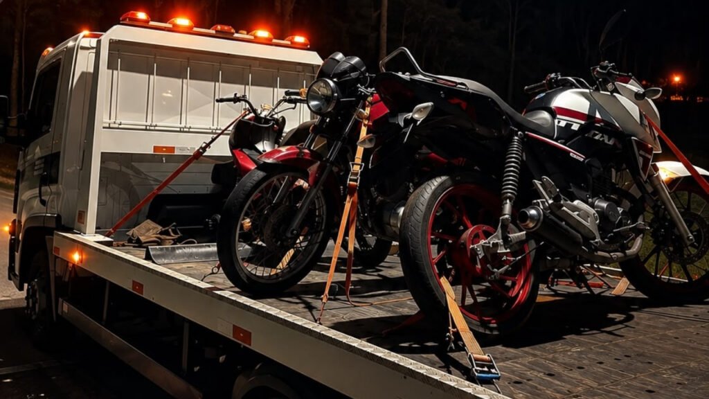 Camboriú,motociclista sem CNH,Polícia Militar,manobras perigosas,motocicleta apreendida,Estrada Geral dos Macacos,trânsito em Camboriú,fiscalização de trânsito,licenciamento em atraso,direção sem habilitação,crime de trânsito,motocicleta abandonada,segurança pública,ocorrência policial,Santa Catarina,abordagem policial,veículo removido,CNH