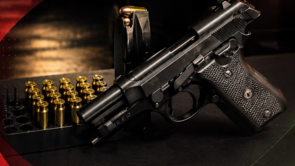 Camboriú,porte ilegal de arma de fogo,Polícia Militar,arma de fogo,prisão em Camboriú,disparos de arma de fogo,ocorrência policial,Taurus PT 58S,munições apreendidas,Polícia Civil,segurança pública,apreensão de arma,Caítes,homem preso,investigação policial,Santa Catarina