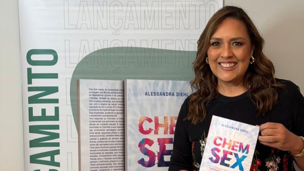 Alessandra Diehl,livro sobre chemsex,Chemsex um novo desafio para o tratamento das dependências,chemsex no Brasil,chemsex Balneário Camboriú,lançamento de livro em Balneário Camboriú,saúde mental,psiquiatria,dependência química,sexualidade humana,prevenção de ISTs,prevenção combinada do HIV,redução de danos,saúde pública,lançamento de livro em Londrina,Alessandra Diehl Londrina,profissionais de saúde,tratamento das dependências