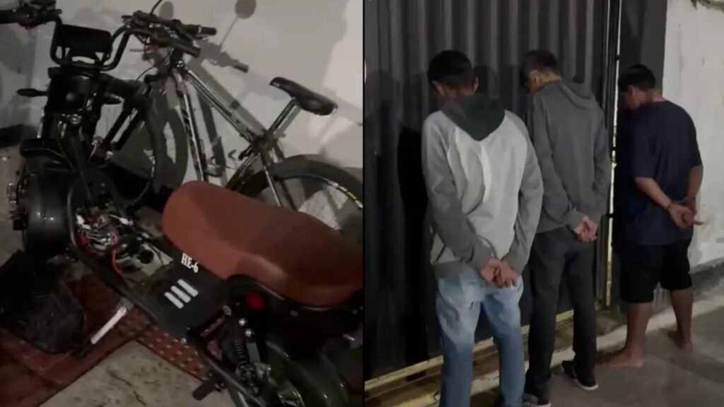 furto de autopropelido,adolescentes apreendidos,Polícia Militar em Balneário Camboriú,furto em Balneário Camboriú,adolescentes envolvidos em furto,equipamento autopropelido furtado,autopropelido recuperado,ocorrência policial em Balneário Camboriú,segurança pública em Santa Catarina,Polícia Militar de Santa Catarina,12º Batalhão de Polícia Militar,furto na Avenida Brasil,furto na região central de Balneário Camboriú,adolescentes de 14 15 e 16 anos,recuperação de equipamento furtado,apreensão de adolescentes em Santa Catarina,ocorrência policial na Avenida Brasil