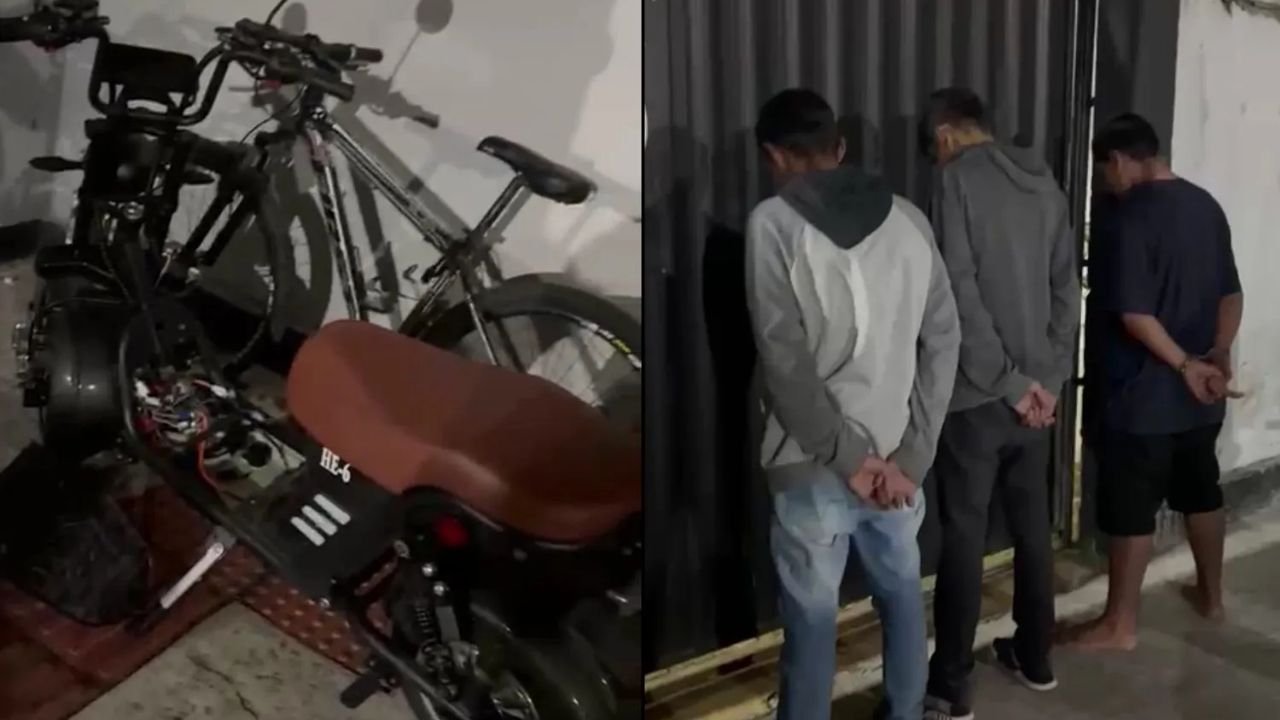 furto de autopropelido,adolescentes apreendidos,Polícia Militar em Balneário Camboriú,furto em Balneário Camboriú,adolescentes envolvidos em furto,equipamento autopropelido furtado,autopropelido recuperado,ocorrência policial em Balneário Camboriú,segurança pública em Santa Catarina,Polícia Militar de Santa Catarina,12º Batalhão de Polícia Militar,furto na Avenida Brasil,furto na região central de Balneário Camboriú,adolescentes de 14 15 e 16 anos,recuperação de equipamento furtado,apreensão de adolescentes em Santa Catarina,ocorrência policial na Avenida Brasil
