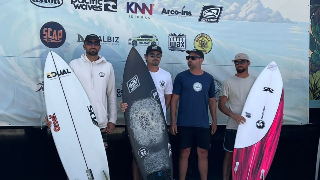atletas de Balneário Camboriú,Circuito Catarinense Profissional 2026,surf profissional em Santa Catarina,surf de Balneário Camboriú,Fundação Municipal de Esportes de BC,atletas de surf de BC,resultados do surf catarinense,2ª etapa do Circuito Catarinense de Surf,Praia de Palmas,Governador Celso Ramos,Yuri Schoenau surf,Lulu Vivan surf,José Francisco surf,Federação Catarinense de Surf,Fecasurf 2026,projeto de surf da FME,formação de atletas de surf,esporte em Balneário Camboriú