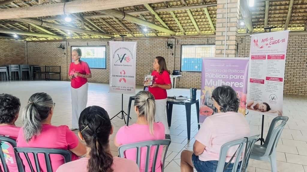 Outubro Rosa em Balneário Camboriú,roda de conversa Outubro Rosa,evento Outubro Rosa 2026,prevenção ao câncer de mama,prevenção ao câncer do colo do útero,saúde da mulher em Balneário Camboriú,evento no Bairro Vila Real,Prefeitura de Balneário Camboriú,Secretaria de Assistência Social Mulher e Família,Centro Comunitário João Gerônimo Vicente,Rede Feminina de Combate ao Câncer,conscientização sobre câncer de mama,diagnóstico precoce do câncer de mama,programação Outubro Rosa BC,ações de saúde da mulher em Santa Catarina,roda de conversa sobre prevenção,políticas públicas para mulheres,iluminação rosa Cristo Luz,evento gratuito em Balneário Camboriú