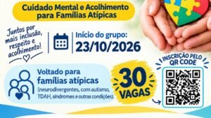 grupo reflexivo de famílias atípicas,famílias atípicas em Balneário Camboriú,grupo de apoio para famílias atípicas,encontro para famílias atípicas,inscrição grupo reflexivo Balneário Camboriú,Prefeitura de Balneário Camboriú,assistência social em Balneário Camboriú,Univali Balneário Camboriú,saúde mental das famílias,acolhimento para famílias atípicas,inclusão social em Santa Catarina,rede de apoio para famílias,políticas públicas para pessoas com deficiência,grupo de apoio familiar gratuito,encontro de famílias atípicas nesta sexta-feira,atividades de inclusão social,curso de Psicologia da Univali,apoio emocional às famílias,inscrições gratuitas para famílias atípicas
