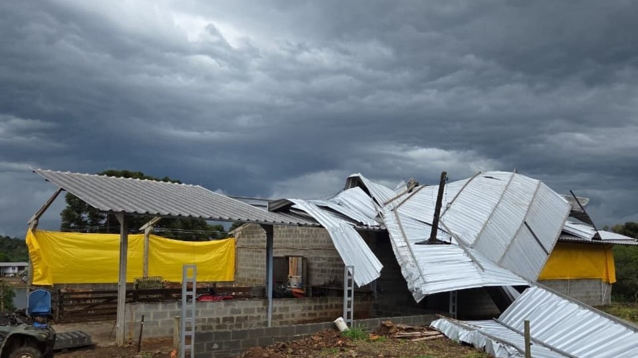 temporais em Santa Catarina,temporais SC,chuva intensa em Santa Catarina,granizo em Santa Catarina,vendaval em Santa Catarina,cidades afetadas pelos temporais,Defesa Civil de Santa Catarina,habitações afetadas,1.558 habitações afetadas,situação de emergência em Santa Catarina,danos causados pelo temporal,municípios atingidos pelo granizo,chuva forte em SC,Seara,Ponte Serrada,São Domingos,Arabutã,Formosa do Sul,Ipumirim