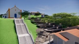 rampa de acessibilidade Capela Santo Amaro,Capela Santo Amaro,Balneário Camboriú,Bairro da Barra,acessibilidade em Balneário Camboriú,rampa de acessibilidade,projeto Capela Santo Amaro,patrimônio histórico de Balneário Camboriú,patrimônio histórico estadual,turismo religioso em Balneário Camboriú,Fundação Catarinense de Cultura,FCC,Amfri,Associação dos Municípios da Foz do Rio Itajaí,caminho de fé,Via-Sacra,acessibilidade para pessoas com deficiência,acessibilidade para idosos,reforma Capela Santo Amaro,licitação rampa Capela Santo Amaro